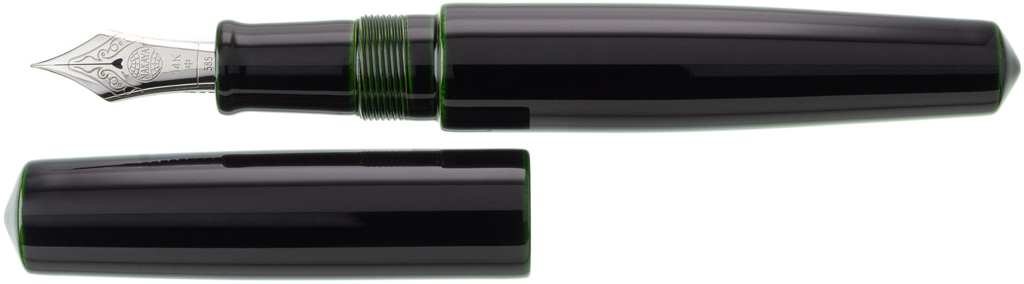 Nakaya Piccolo Cigar Midori-tamenuri - nibs.com