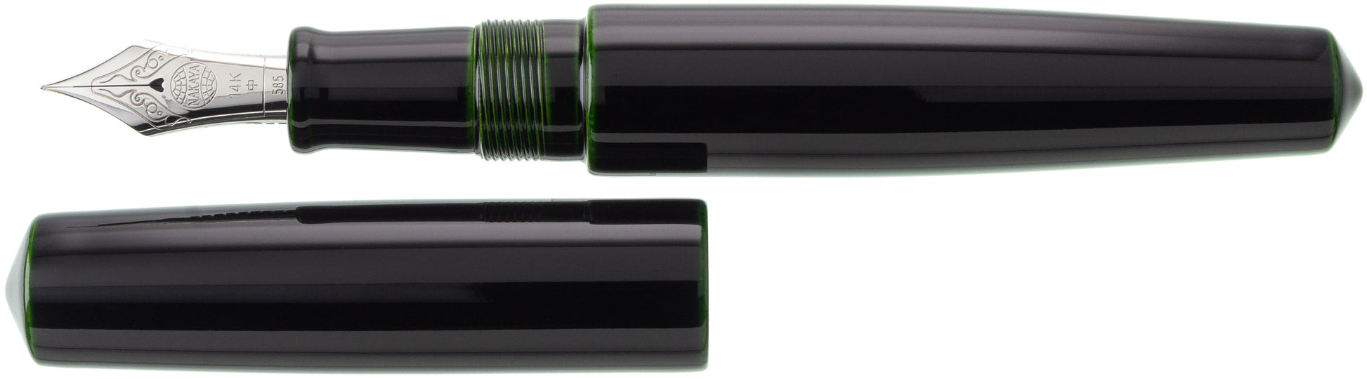 Nakaya Piccolo Cigar Midori-tamenuri - nibs.com