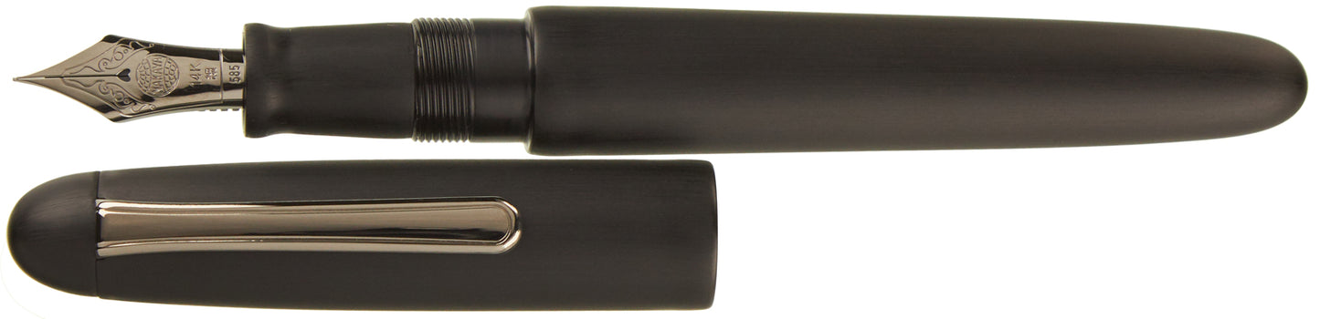 Nakaya Portable Writer Matte Black Hairline - nibs.com