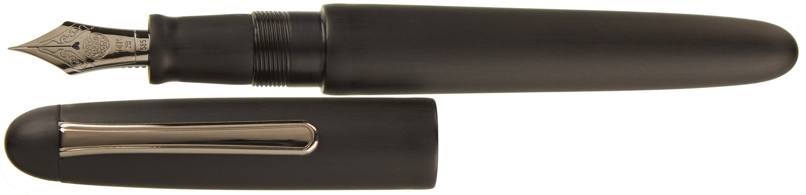 Nakaya Portable Writer Matte Black Hairline - nibs.com