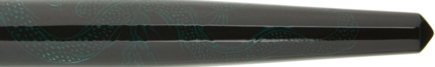 Nakaya Naka-ai Cigar Ascending Dragon Ao-tamenuri - nibs.com