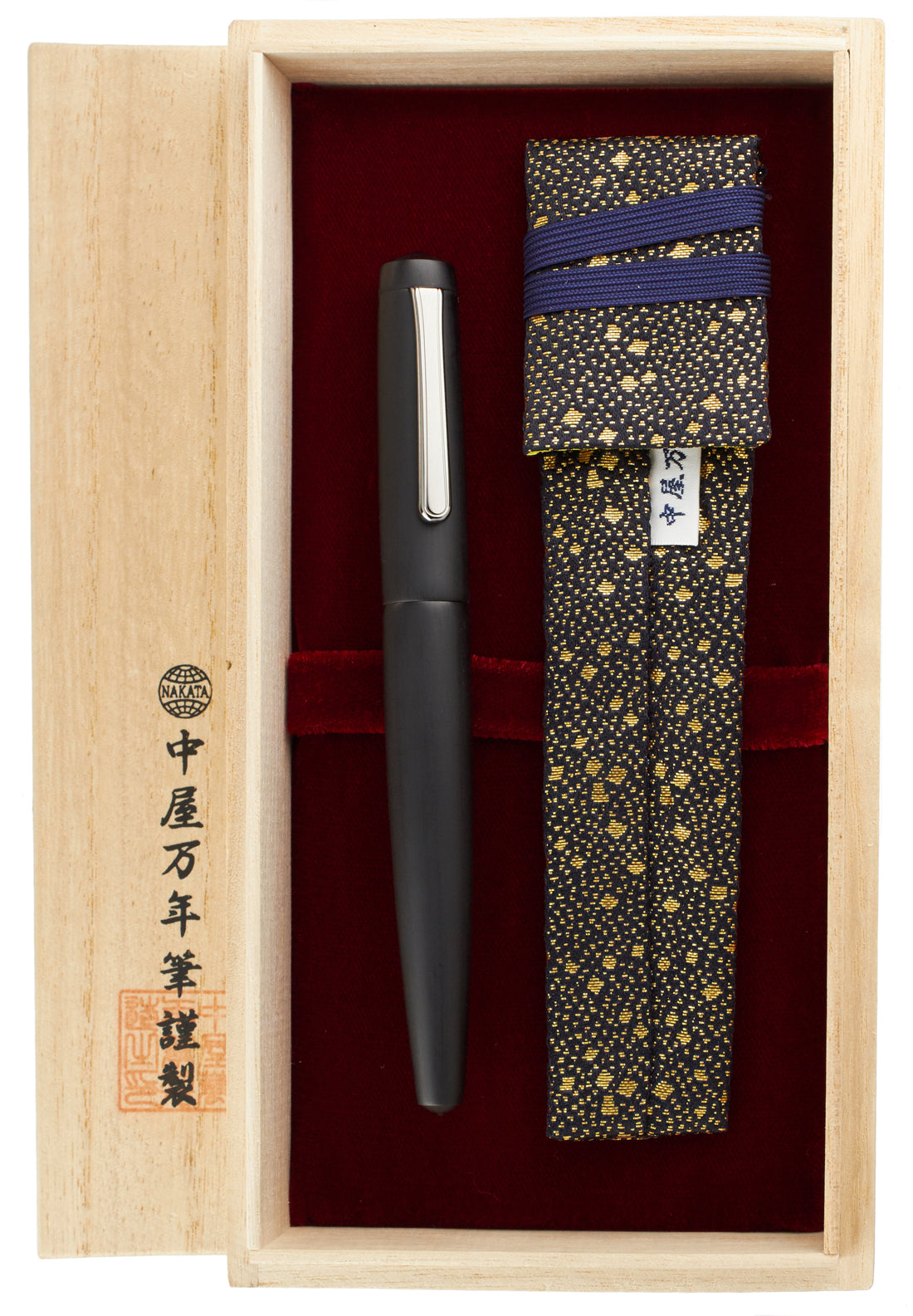 Nakaya Naka-ai Writer Matte Black Hairline - nibs.com