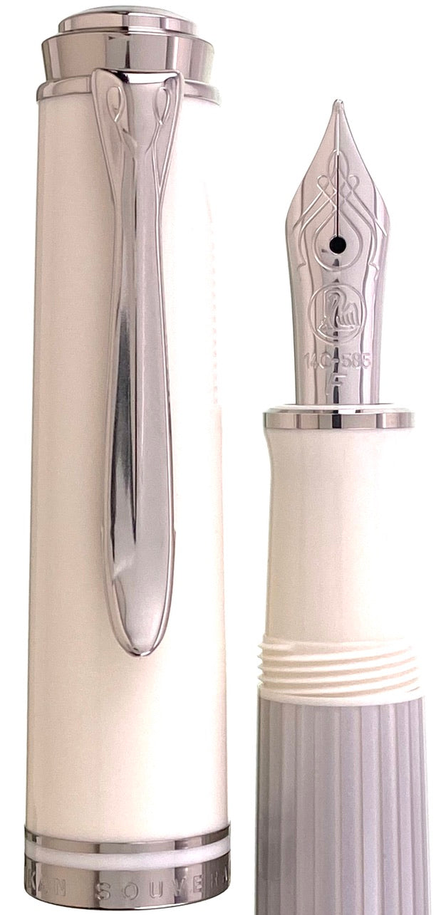 Pelikan Souverän M405 Silver-White - nibs.com