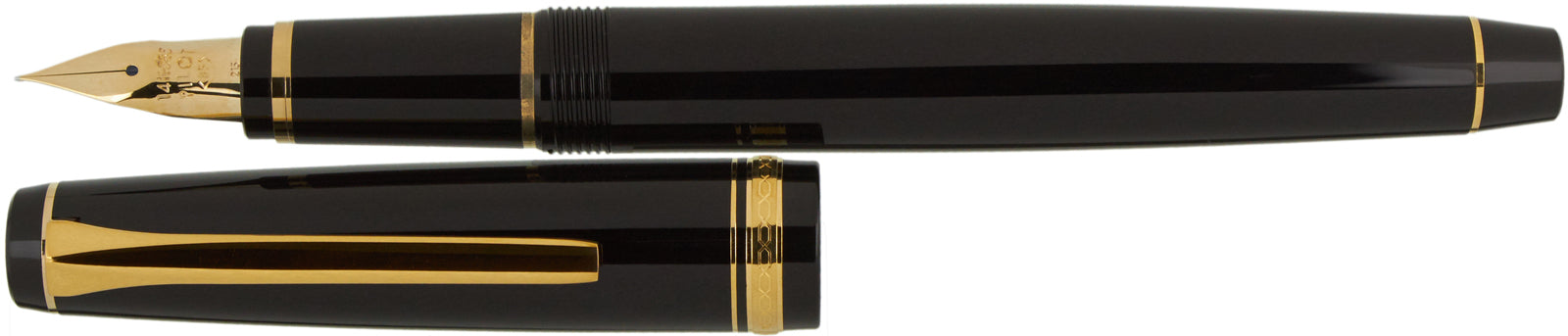 Pilot Falcon Resin Black Gold - nibs.com
