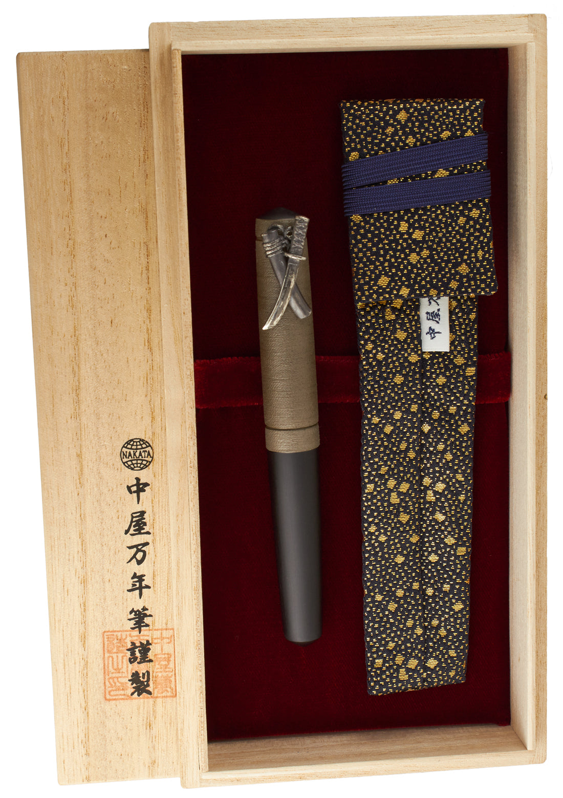 Nakaya Piccolo Writer Small Sword Gin Itomaki - nibs.com