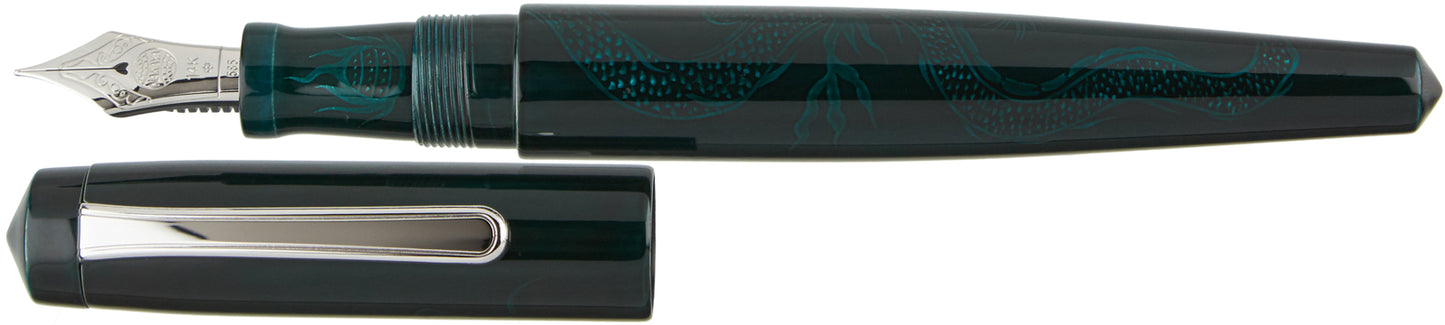 Nakaya Naka-ai Writer Ascending Dragon Ao-tamenuri - nibs.com