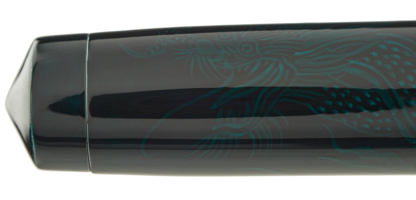 Nakaya Naka-ai Writer Ascending Dragon Ao-tamenuri - nibs.com