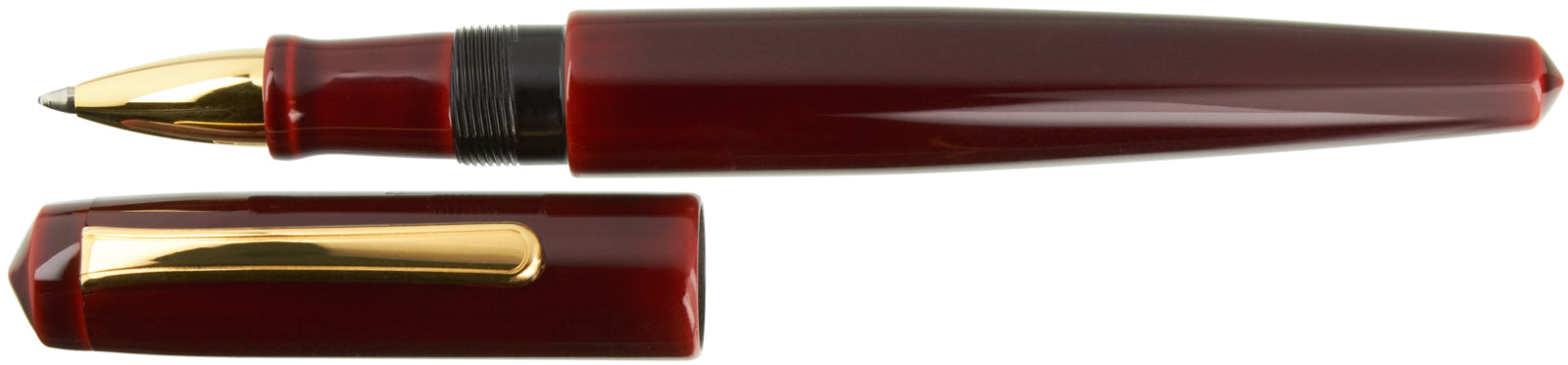 Nakaya Naka-ai Writer Ballpen Aka-tamenuri Gold - nibs.com