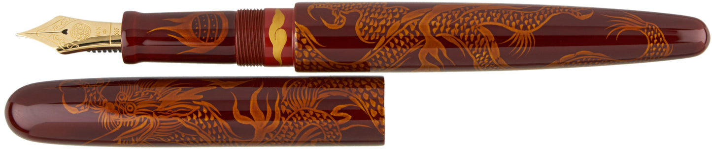 Nakaya Portable Cigar Ascending Dragon Aka-tamenuri - nibs.com