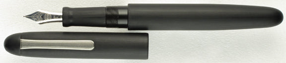 Nakaya Long Writer Matte Black Hairline - nibs.com