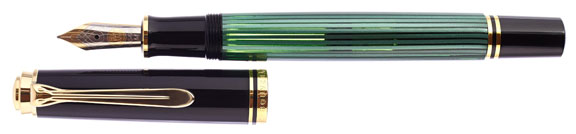 Pelikan Souverän M600 Green Stripe - nibs.com