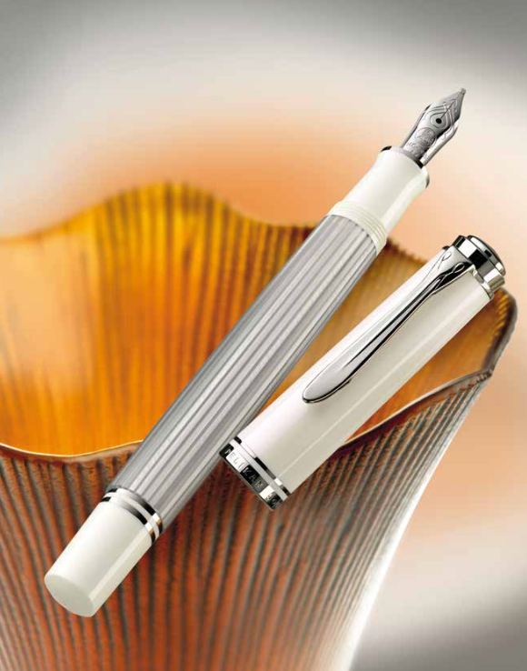 Pelikan Souverän M405 Silver-White - nibs.com