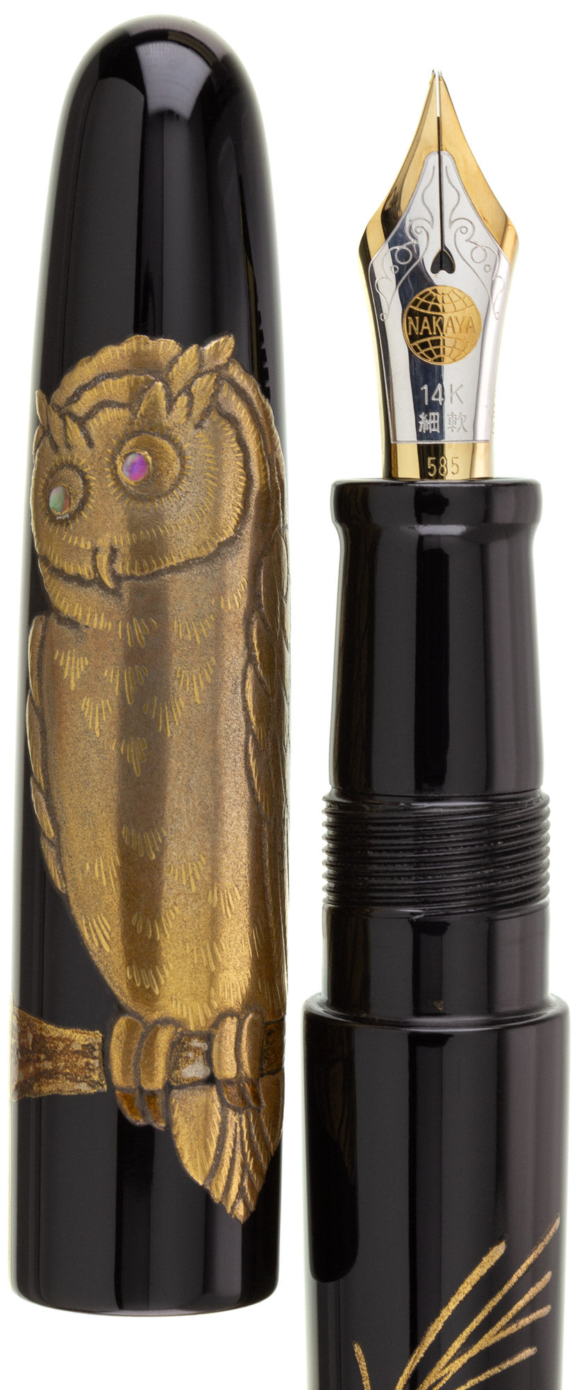Nakaya Portable Cigar Maki-e Owl - nibs.com