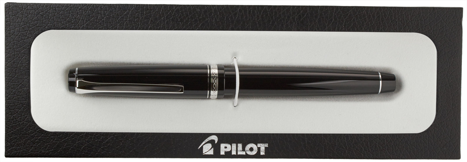 Pilot Falcon Resin Black Rhodium - nibs.com