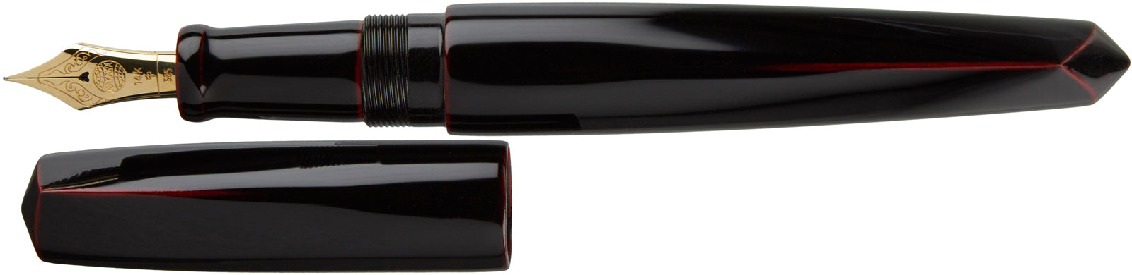 Nakaya Dorsal Fin Version 2 Kuro-tamenuri - nibs.com