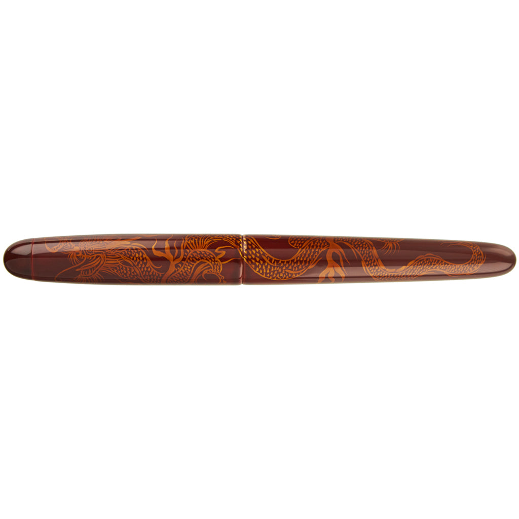 Nakaya Portable Writer Ascending Dragon Aka-tamenuri - nibs.com