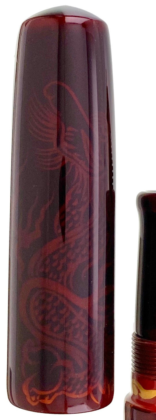 Nakaya Dorsal Fin Version 2 Ascending Dragon Aka-tamenuri - nibs.com