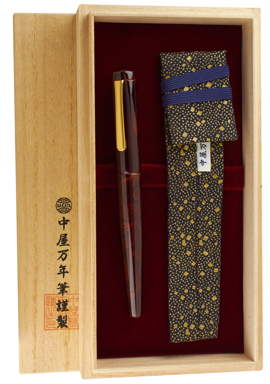 Nakaya Naka-ai Writer Ascending Dragon Aka-tamenuri - nibs.com