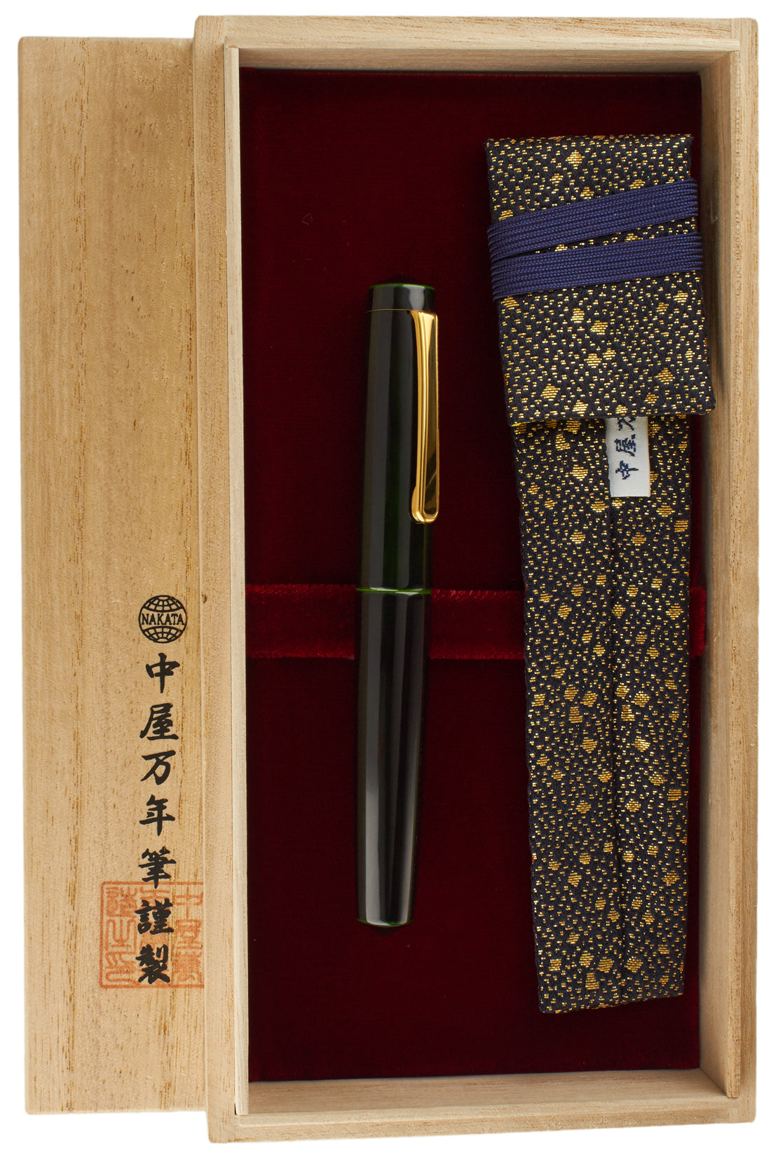 Nakaya Piccolo Writer Midori-tamenuri - nibs.com