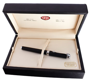Aurora Talentum Rubber Finesse Black Rubberized - nibs.com