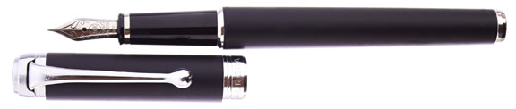 Aurora Talentum Rubber Finesse Black Rubberized - nibs.com