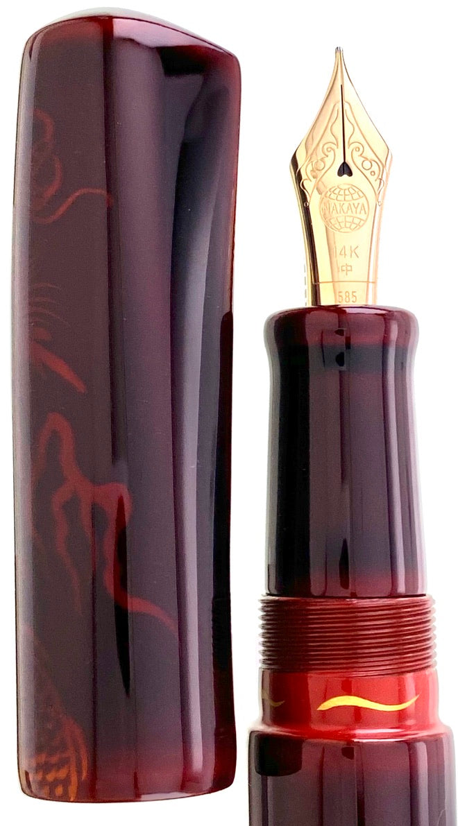 Nakaya Dorsal Fin Version 2 Ascending Dragon Aka-tamenuri - nibs.com