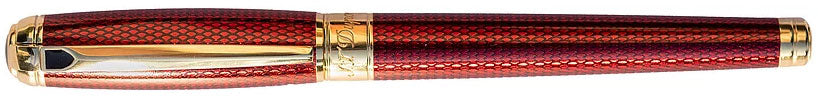 S.T. Dupont Line D Large Diamond Guilloché Ruby - nibs.com