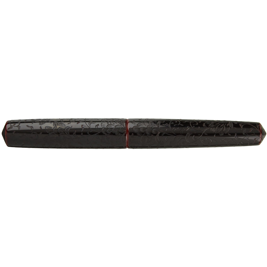 Nakaya Piccolo Cigar Housoge Kuro-tamenuri Charcoal - nibs.com