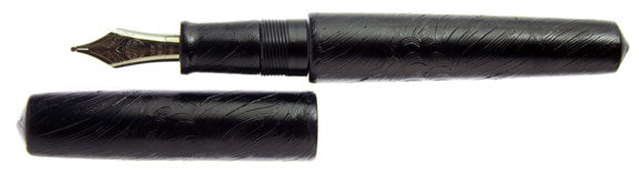 Nakaya Piccolo Cigar Blue Wave Painting - nibs.com