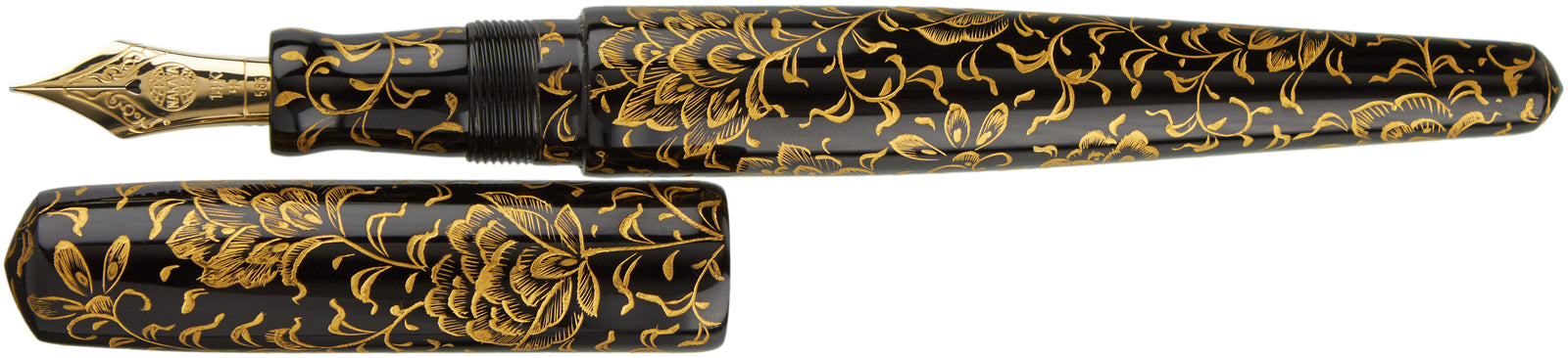 Nakaya Naka-ai Cigar Housoge Black Gold - nibs.com