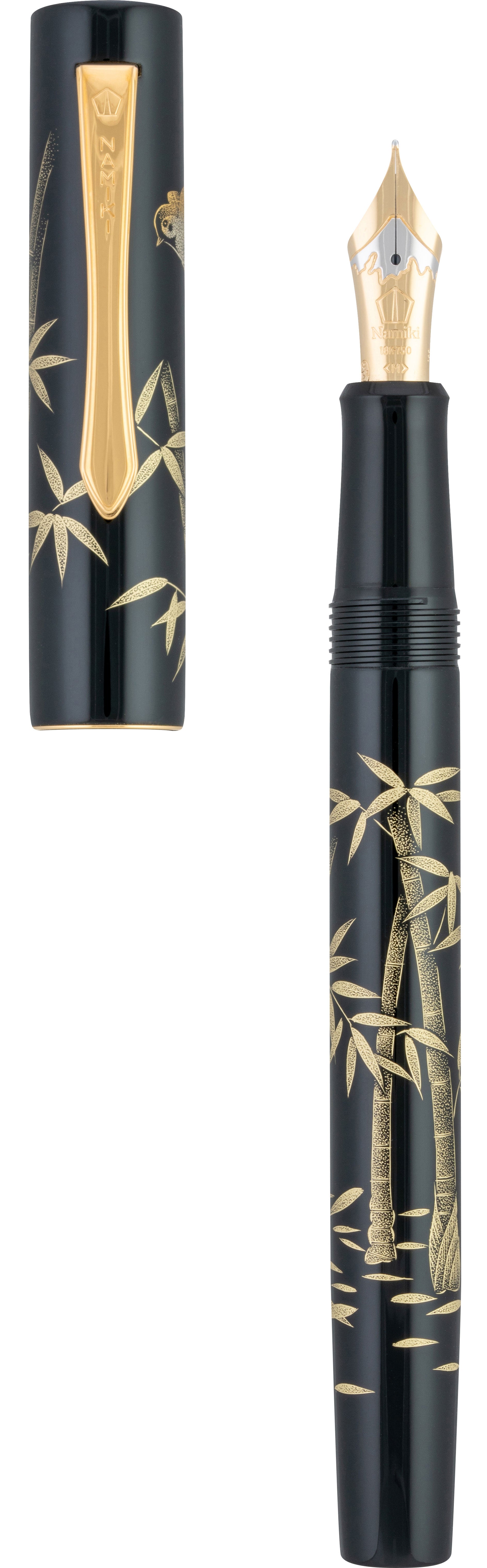 Namiki Yukari Chinkin Bamboo and Sparrow - nibs.com