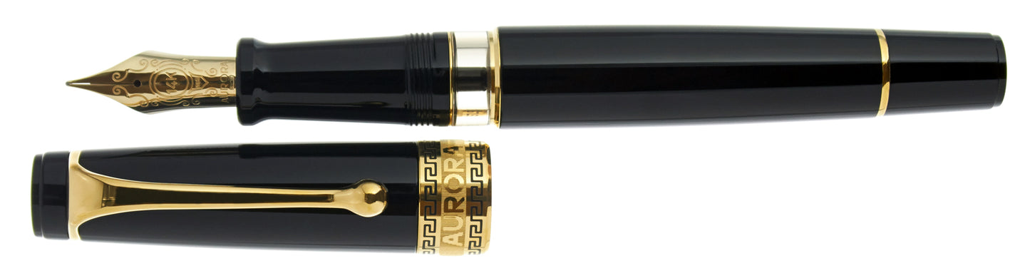 Aurora Optima Resin Black Gold - nibs.com