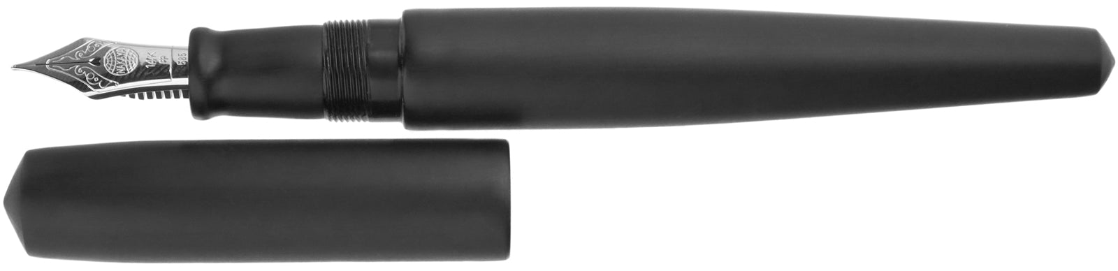 Nakaya Naka-ai Cigar Matte Black Hairline - nibs.com