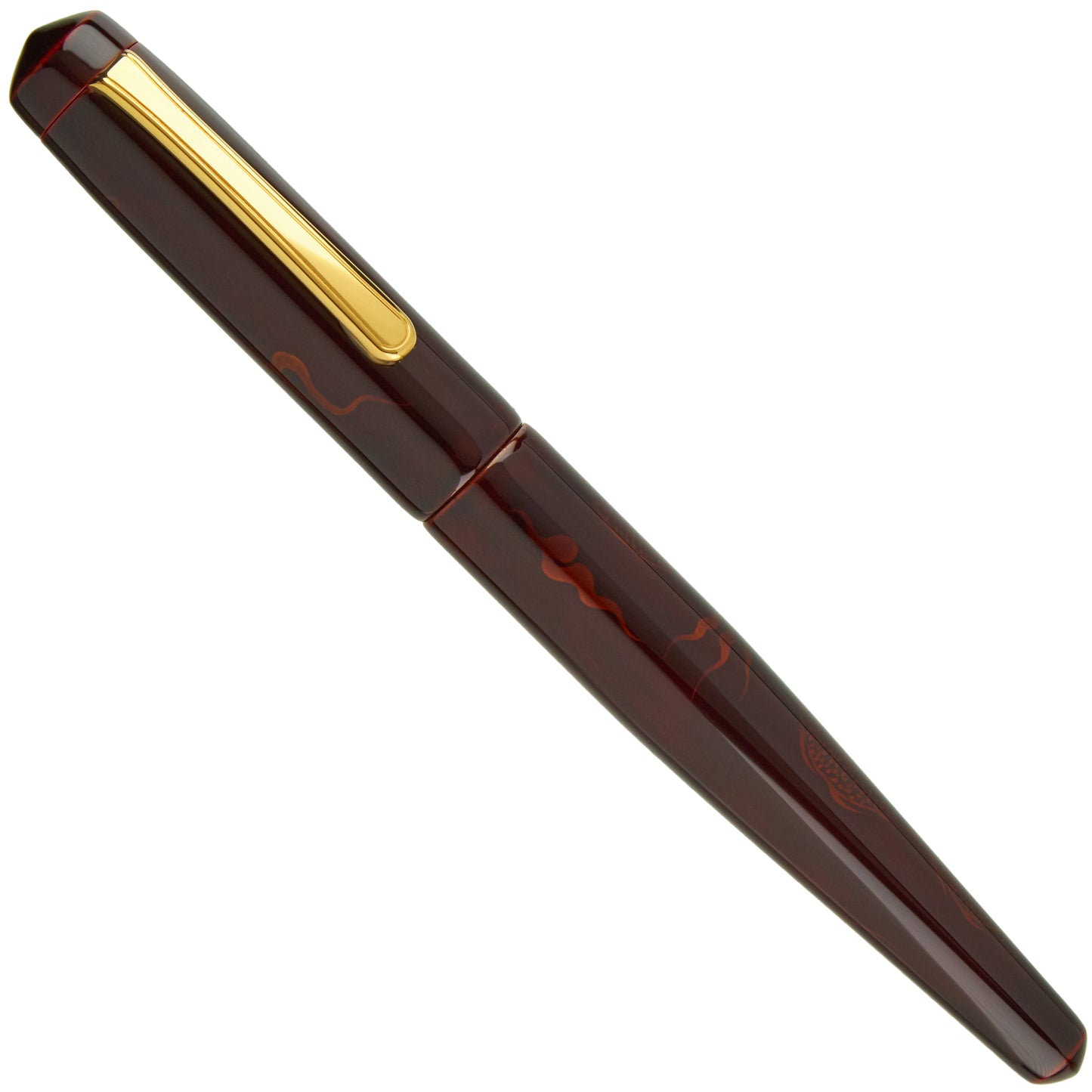 Nakaya Naka-ai Writer Ascending Dragon Aka-tamenuri - nibs.com