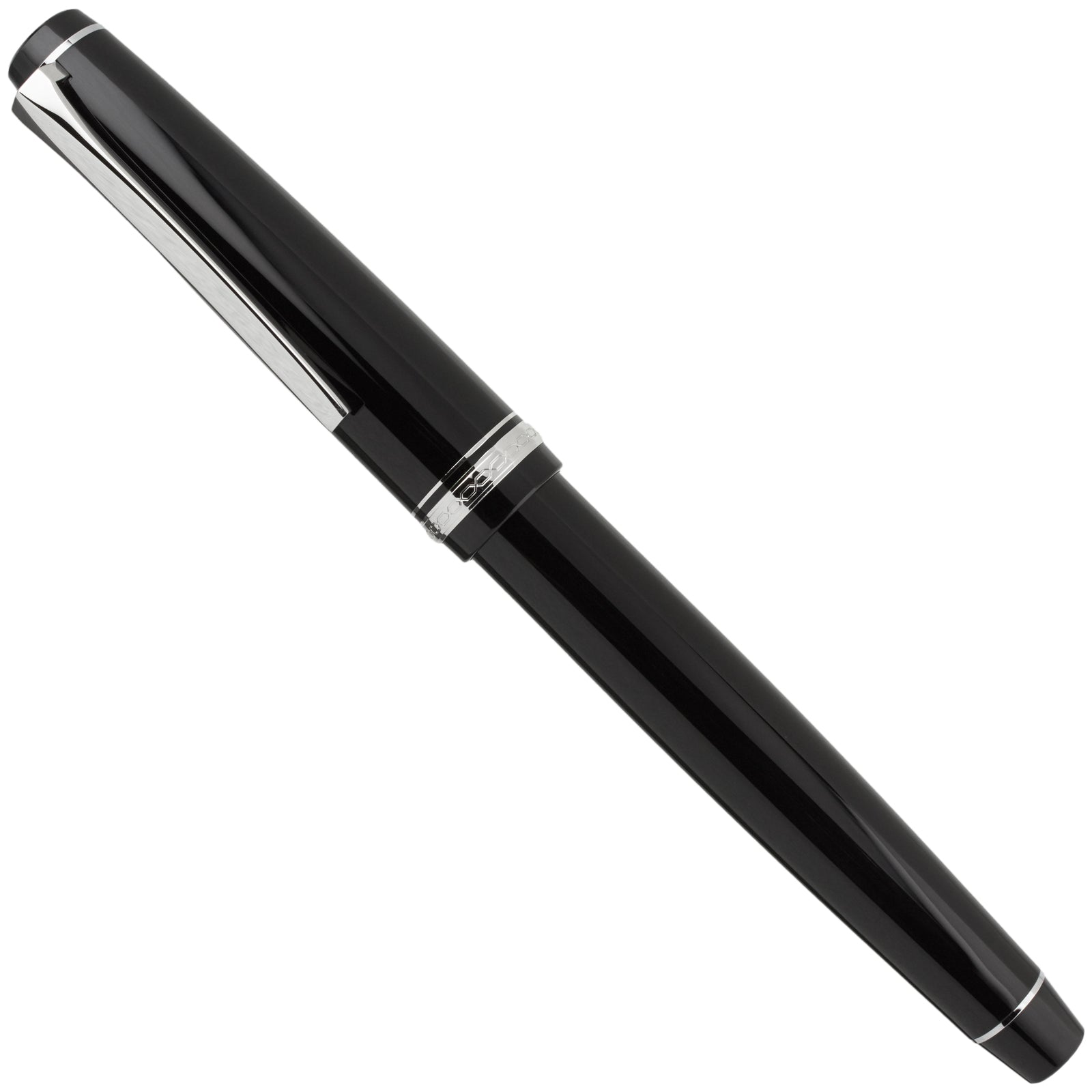 Pilot Falcon Resin Black Rhodium - nibs.com