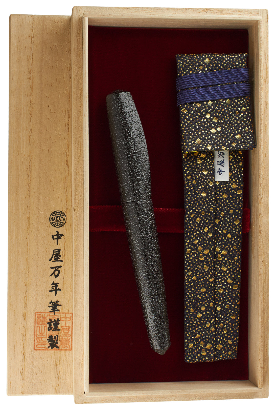 Nakaya Dorsal Fin Version 1 Ishime-Kanshitsu Black - nibs.com