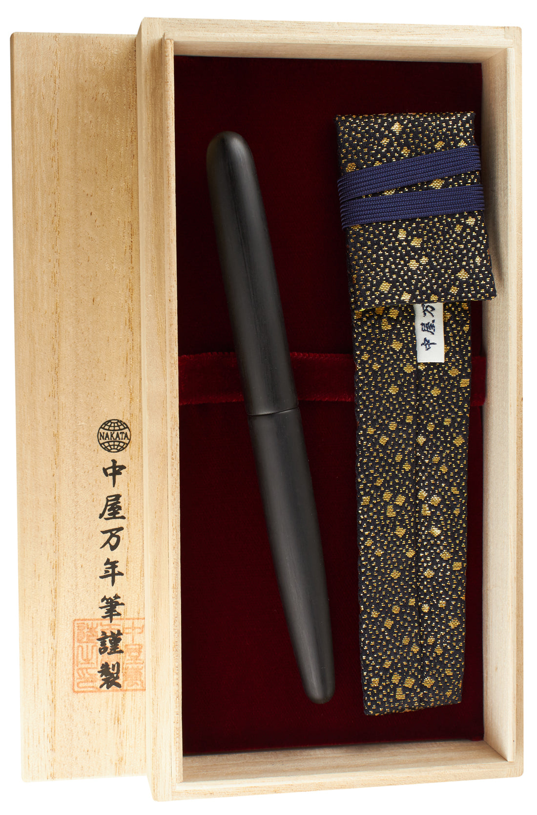 Nakaya Long Cigar Matte Black Hairline - nibs.com