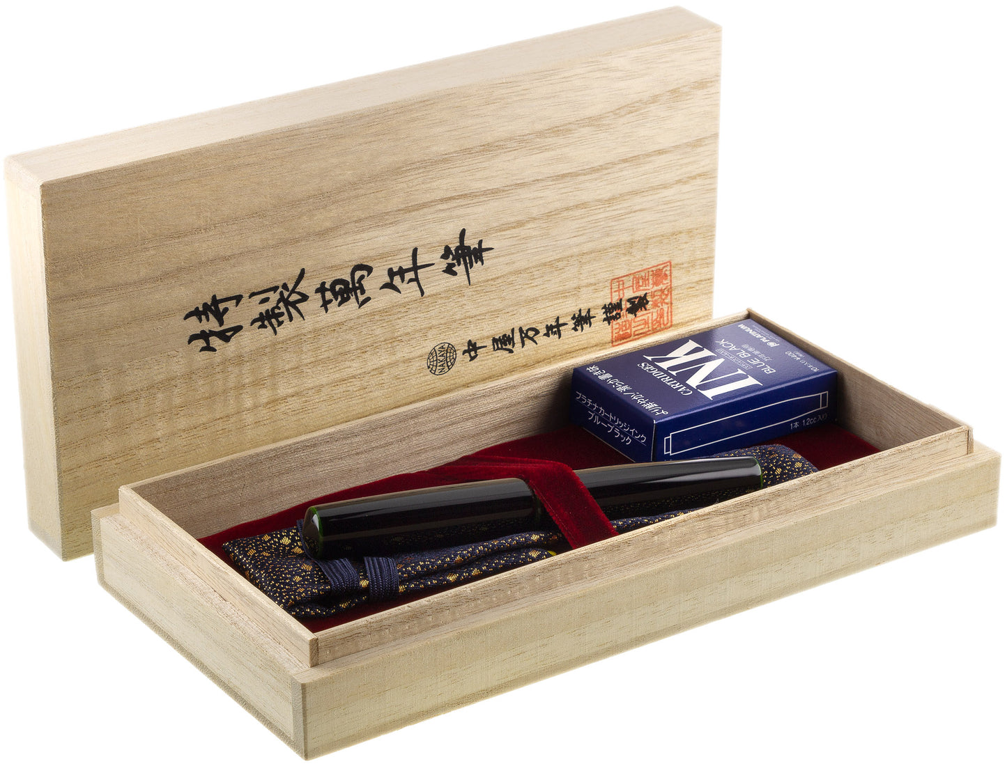 Nakaya Piccolo Cigar Midori-tamenuri - nibs.com