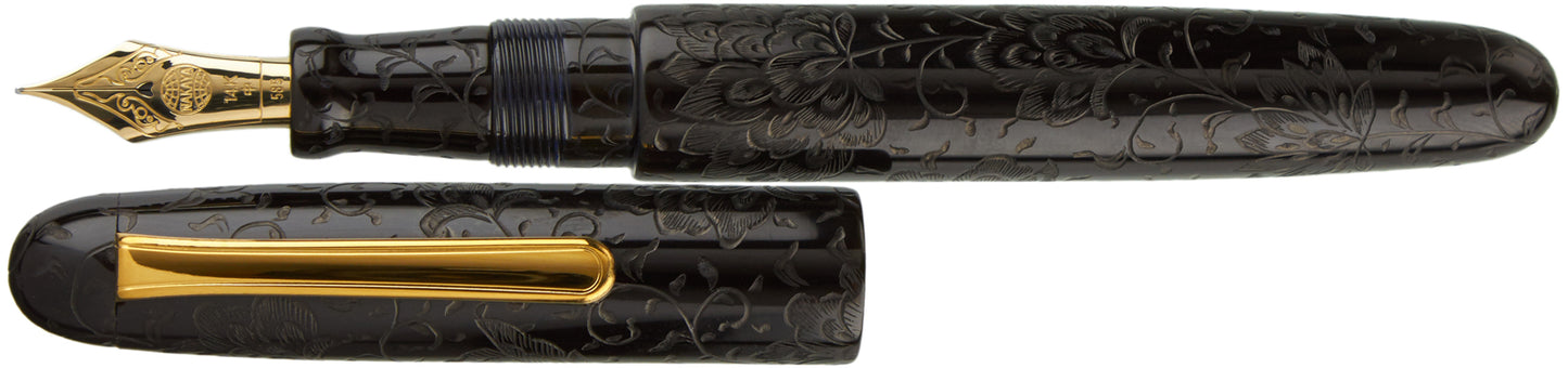 Nakaya Portable Writer Housoge Kikyo Charcoal - nibs.com