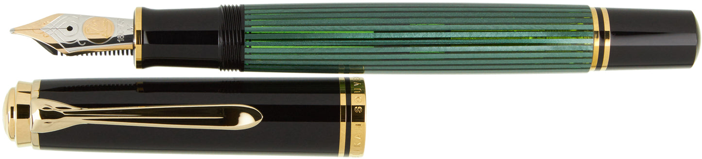 Pelikan Souverän M800 Green Stripe - nibs.com