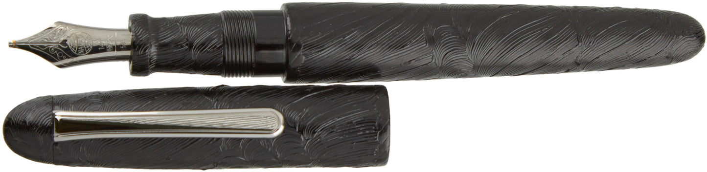 Nakaya Portable Writer Blue Wave Painting - nibs.com
