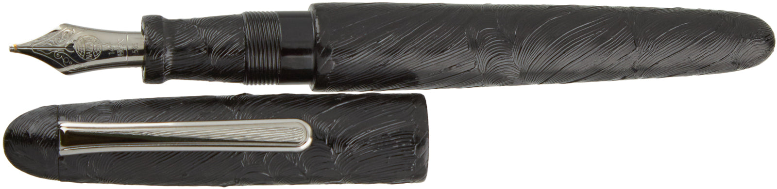 Nakaya Portable Writer Blue Wave Painting - nibs.com