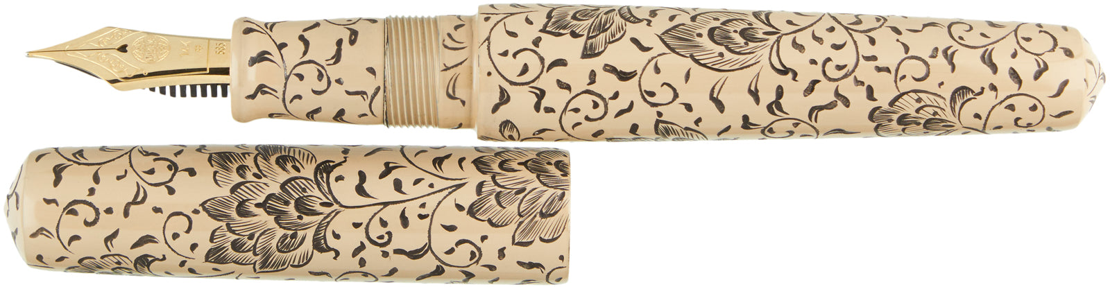 Nakaya Piccolo Cigar Housoge White - nibs.com