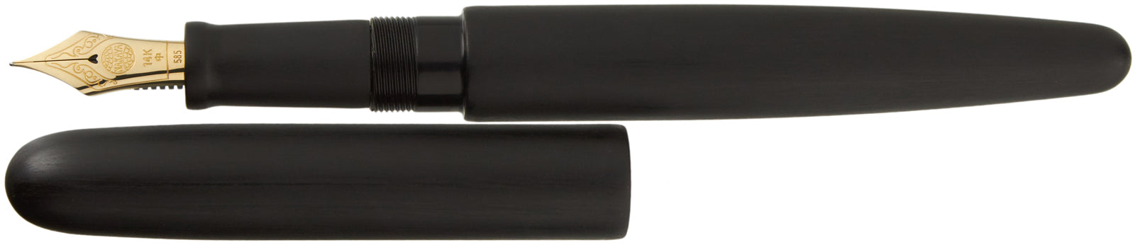 Nakaya Long Cigar Matte Black Hairline - nibs.com